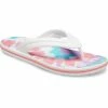 CROCS Crocband Tie Dye Flip (Ladies) Fresco/Multi WHITE