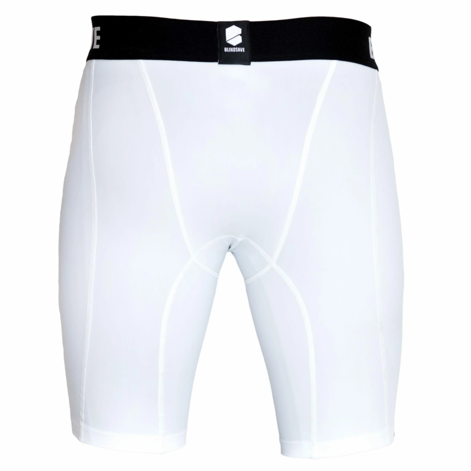 BLINDSAVE Compression Shorts WHITE 3 BLINDSAVE Compression Shorts WHITE - Image 3