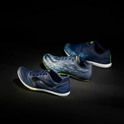 KALENJI AT MID MIDDLE-DISTANCE ATHLETICS SHOES WITH SPIKES Navy blue/Fluo lime yellow/BLACK -Women Sports Elegant Store k41d988656cedc6e8042c44cf22273770