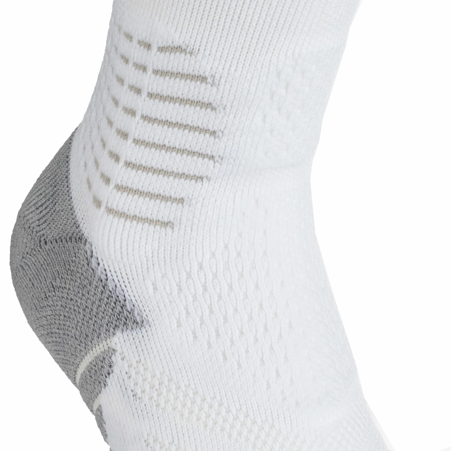 TARMAK Men's/Women's Mid-Rise Basketball Socks SO900 WHITE 7 TARMAK Men's/Women's Mid-Rise Basketball Socks SO900 WHITE - Image 7