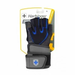 HARBINGER Men Training Wristwrap Gloves BLACK