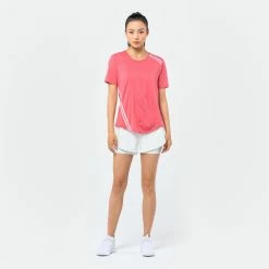 DOMYOS Close-Fitting Fitness T-Shirt PINK -Women Sports Elegant Store k44179a16ff2843ac071dd93d0497e58a