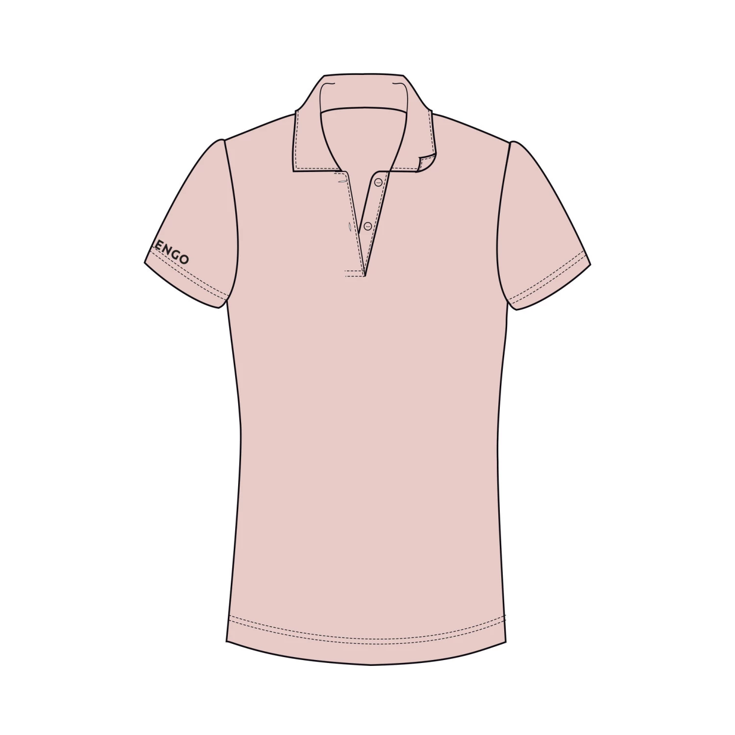 ARTENGO Women's Tennis Polo Shirt Dry 100 QUARTZ PINK 1 ARTENGO Women's Tennis Polo Shirt Dry 100 QUARTZ PINK
