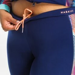 NABAIJI Women's Aquafitness Leggings Vib Blue BLACK/PINK/Fluo coral orange -Women Sports Elegant Store k49c70e410ab9c9fab2f484f2846c9519