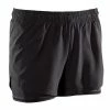 DOMYOS 500 Women's Cross Training Shorts BLACK/BLACK