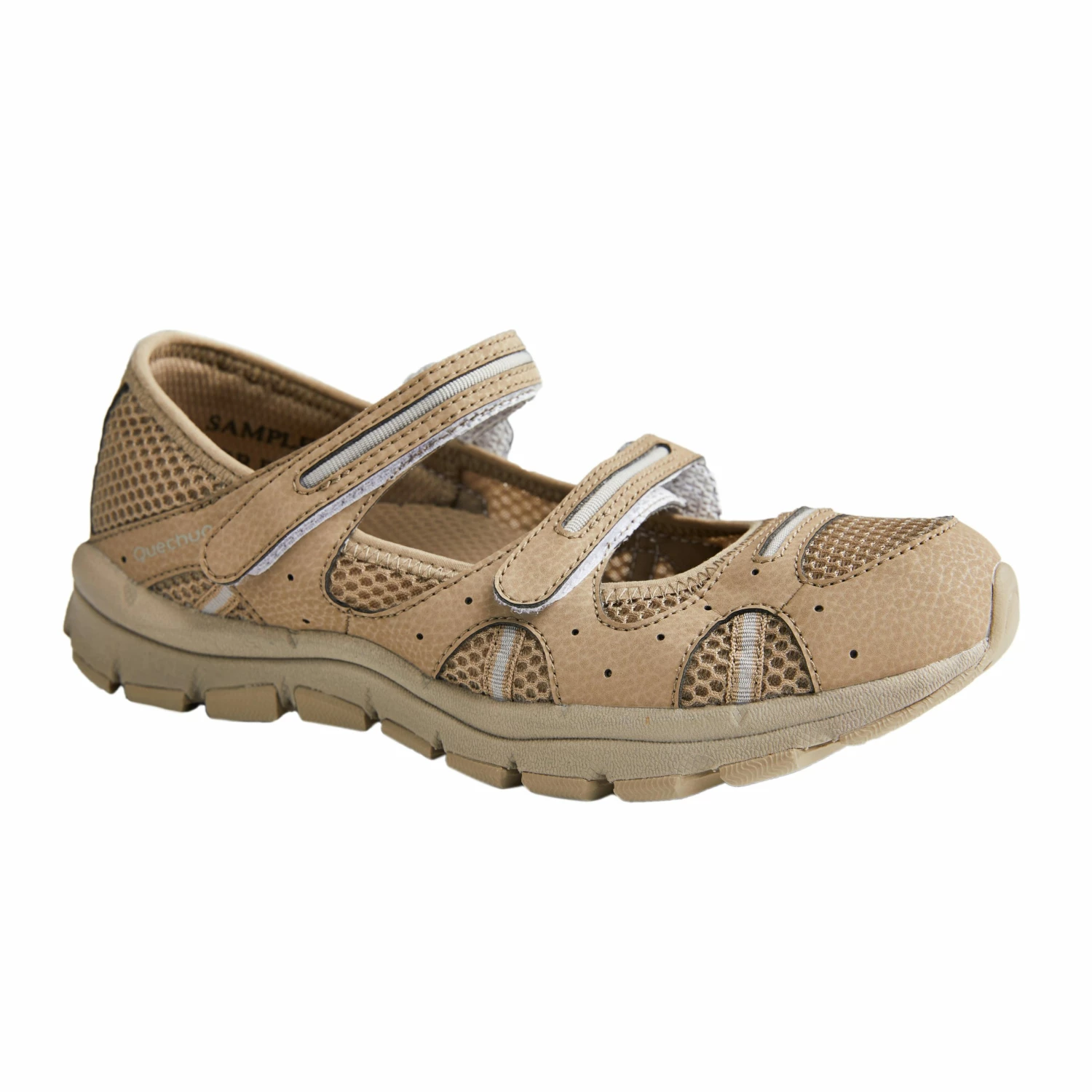 QUECHUA BREATHABLE NATURE HIKING SHOES Iced coffee 1 QUECHUA BREATHABLE NATURE HIKING SHOES Iced coffee