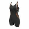 ARENA arena LADIES SWIMWEAR MINIMALISM HALF ZIP AQSLIM ONE PIECE FLATLEG BLACK