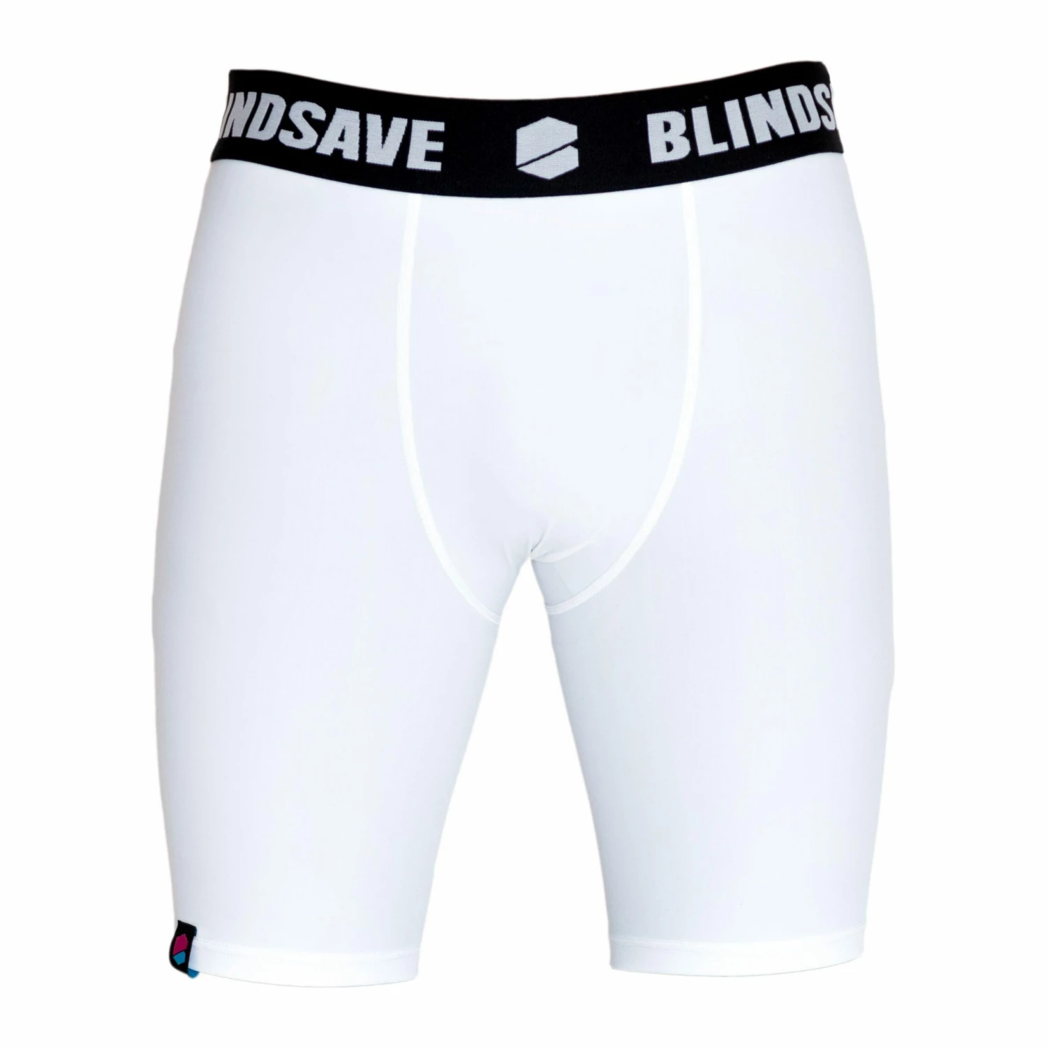 BLINDSAVE Compression Shorts WHITE 1 BLINDSAVE Compression Shorts WHITE