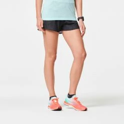 KIPRUN KIPRUN LIGHT WOMEN'S LIGHTWEIGHT RUNNING SHORTS BLACK -Women Sports Elegant Store k4d7ac190fd2a9579e52d681907c92eab