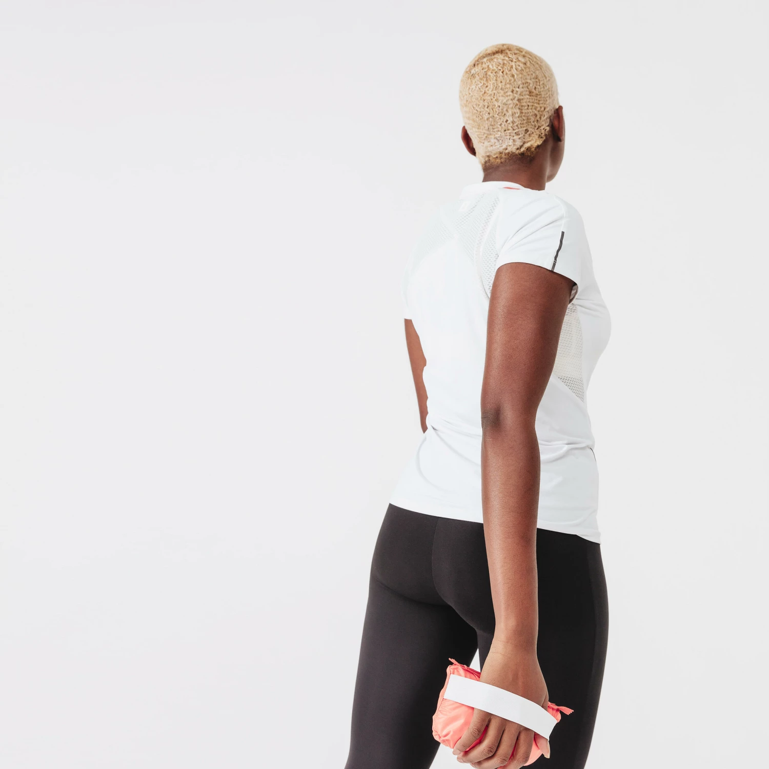 KALENJI RUN DRY + WOMEN'S RUNNING T-SHIRT Snow white 2 KALENJI RUN DRY + WOMEN'S RUNNING T-SHIRT Snow white - Image 2