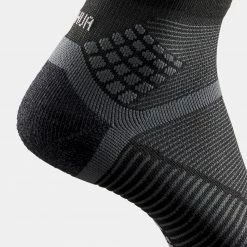QUECHUA Hiking socks BLACK/Charcoal grey -Women Sports Elegant Store k502d5263967e813a90049fc9b116ef35