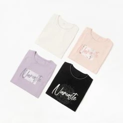 KIMJALY Women's Short-Sleeved Gentle Yoga T-Shirt PINK -Women Sports Elegant Store k5334ee2e2f5da792185b4ceeda919819