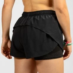 DOMYOS 500 Women's Cross Training Shorts BLACK/BLACK -Women Sports Elegant Store k544deb3e6d4156e7c2fbe24e1ca2a7c0