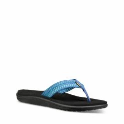 TEVA VOYA FLIP BAR STREET MULTI BLUE WOMEN'S FLIP Blue azure