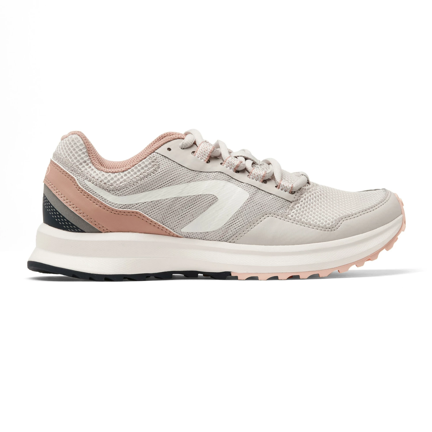 KALENJI WOMEN'S RUNNING SHOES Putty/DARK BLUE 3 KALENJI WOMEN'S RUNNING SHOES Putty/DARK BLUE - Image 3