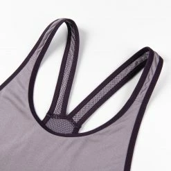 KIMJALY Women's Seamless Dynamic Yoga Tank Top PURPLE/Dark aubergine -Women Sports Elegant Store k56109603a219d9ffff2f833d776a09dd