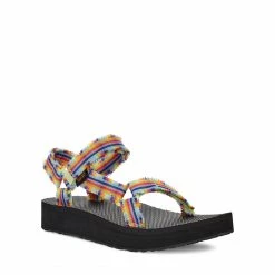 TEVA MIDFORM FRAY FRAZIER BLACK MULTI WOMEN'S SANDALS MULTI-COLOUR