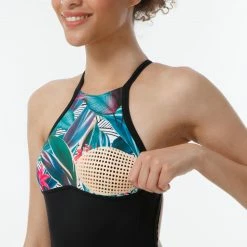 OLAIAN ANDREA PAGI Women's 1-piece surf swimsuit with open X or H back. GREEN -Women Sports Elegant Store k57538e2f342a1f1a723bdd3219d2abfe