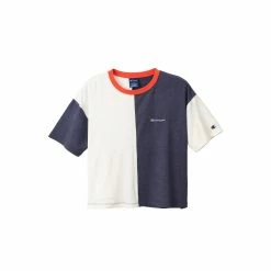 CHAMPION Women's Script Logo T-Shirt CW-RS311 Navy blue