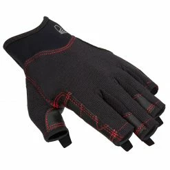 TRIBORD Adult sailing fingerless gloves 500 BLACK/BLACK/BLACK