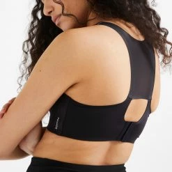 DOMYOS Light Support Close-Fitting Fitness Bra 160 BLACK 10 DOMYOS Light Support Close-Fitting Fitness Bra 160 BLACK -Women Sports Elegant Store k58e503969ca83e39d54329f44c1453c5