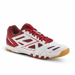 PONGORI Table Tennis Shoes TTS 560 Burgundy/Snow white