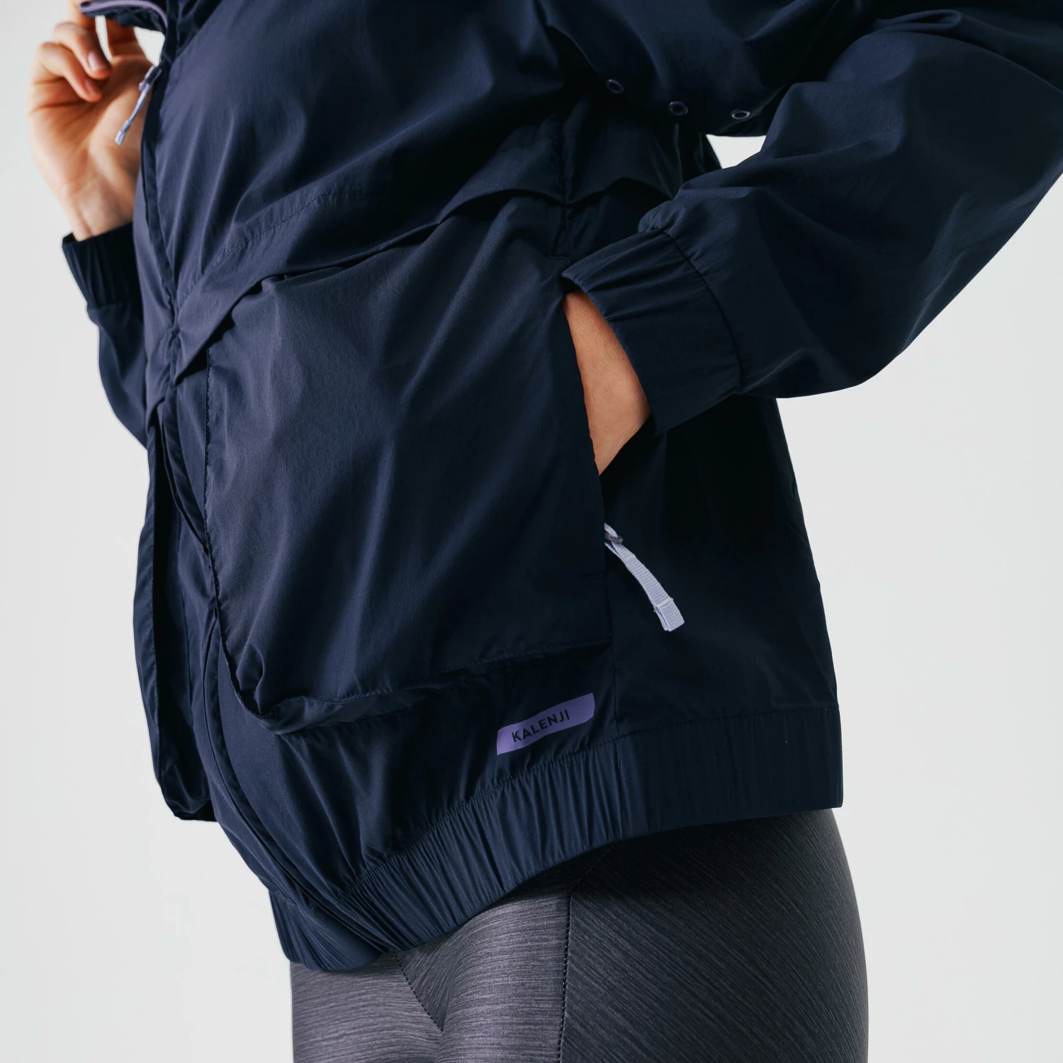 KALENJI Women's Running Windproof Jacket Wind Breath DARK BLUE/LIGHT BLUE/BLUE 6 KALENJI Women's Running Windproof Jacket Wind Breath DARK BLUE/LIGHT BLUE/BLUE - Image 6