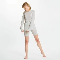 KIPSTA Keepdry 500 Adult Base Layer Foggy blue/Mouse grey -Women Sports Elegant Store k5b8b970d140ea64dd83a70d0cc514232