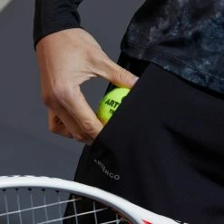 ARTENGO PA Dry 500 Women's Tennis Bottoms BLACK 17 ARTENGO PA Dry 500 Women's Tennis Bottoms BLACK -Women Sports Elegant Store k5f0a4cc493a9328d490961654374b400