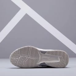 ARTENGO Women's Tennis Shoes TS 160 Snow white/Lunar grey -Women Sports Elegant Store k64a56d1f4a922167d05d07d978e27316