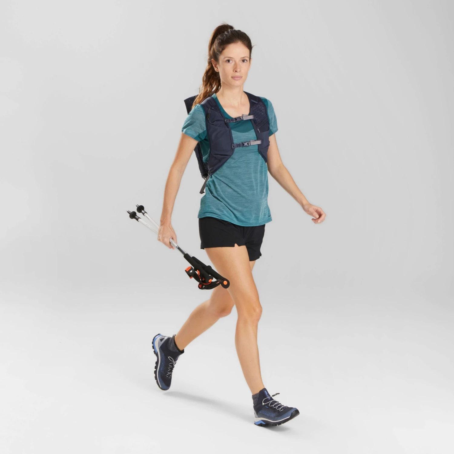 QUECHUA Women’s Fast Hiking T-Shirt FH500 Helium GREEN 5 QUECHUA Women’s Fast Hiking T-Shirt FH500 Helium GREEN - Image 5