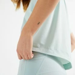 DOMYOS Loose Cropped Fitness T-Shirt GREEN 7 DOMYOS Loose Cropped Fitness T-Shirt GREEN -Women Sports Elegant Store k66f193935c7364addd025faa432ae5e0