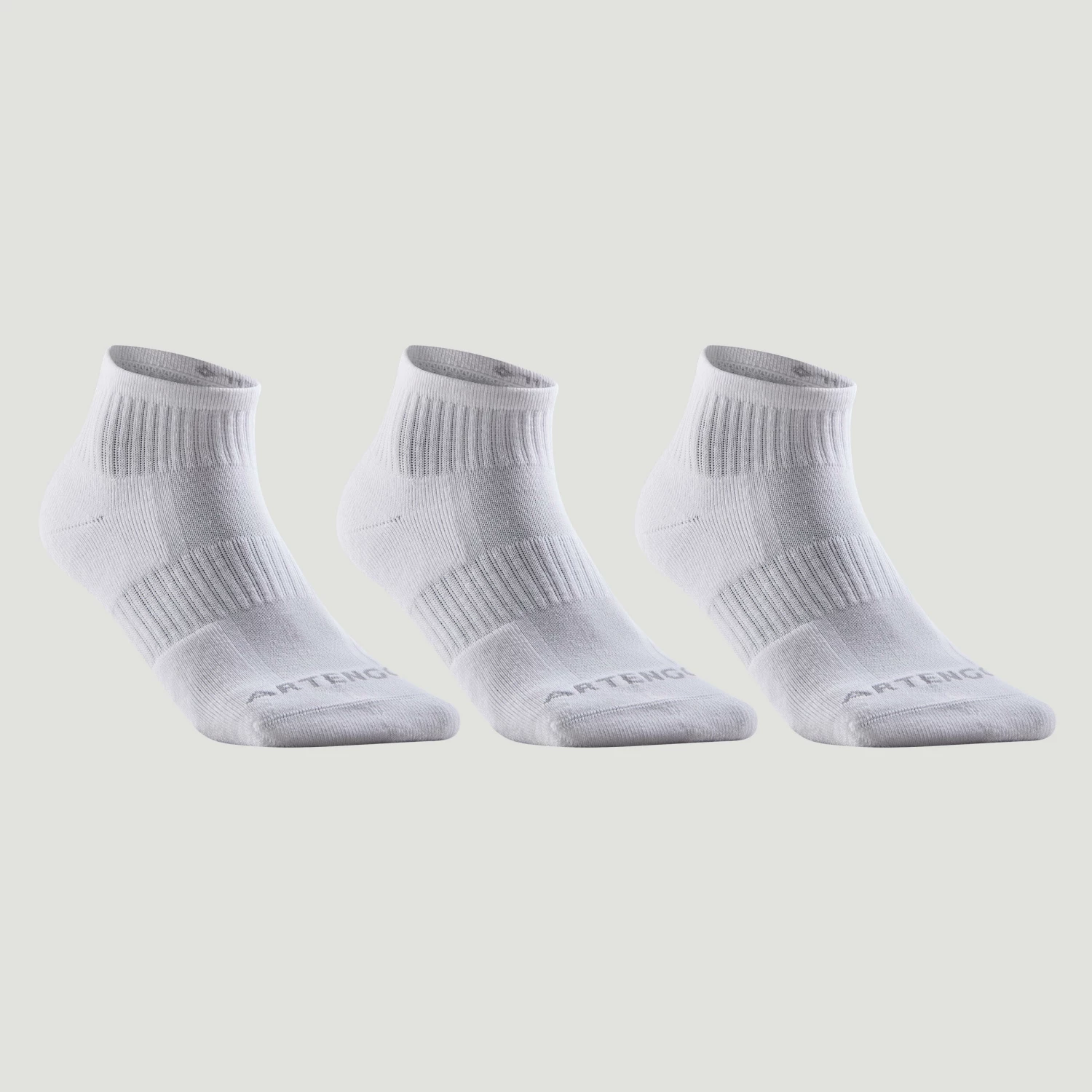 ARTENGO Mid Tennis Socks RS 500 Tri-Pack BLACK 4 ARTENGO Mid Tennis Socks RS 500 Tri-Pack BLACK - Image 4