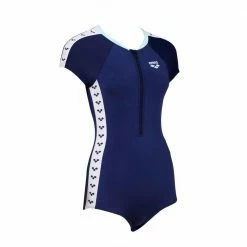 ARENA arena LADIES SWIMWEAR MINIMALISM HALF ZIP DOUBLE LAYER one piece Navy blue -Women Sports Elegant Store k6a062dc168cf9e1d276719ad51d8c98c