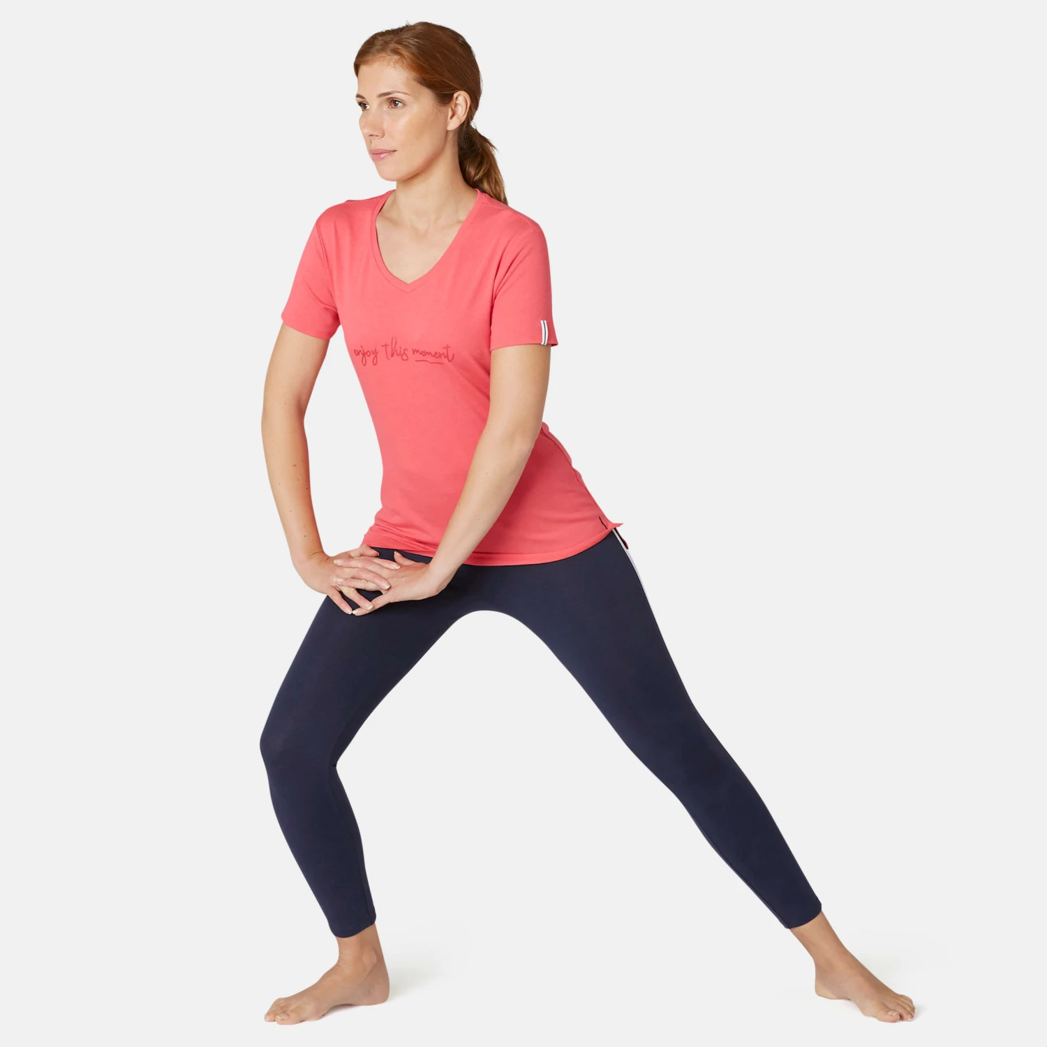 NYAMBA Women's Slim-Fit Pilates & Gentle Gym Sport 7/8 Leggings 510 Navy blue 4 NYAMBA Women's Slim-Fit Pilates & Gentle Gym Sport 7/8 Leggings 510 Navy blue - Image 4