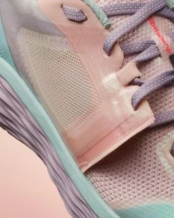 KALENJI WOMEN'S RUNNING SHOES LIGHT BLUE/LIGHT GREY