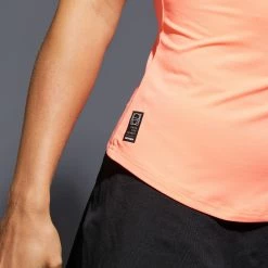 ARTENGO Women's Tennis Tank Top TK Dry 100 Fluo peach -Women Sports Elegant Store k6eefbb97c698719ce3ae393f73e0a7ee