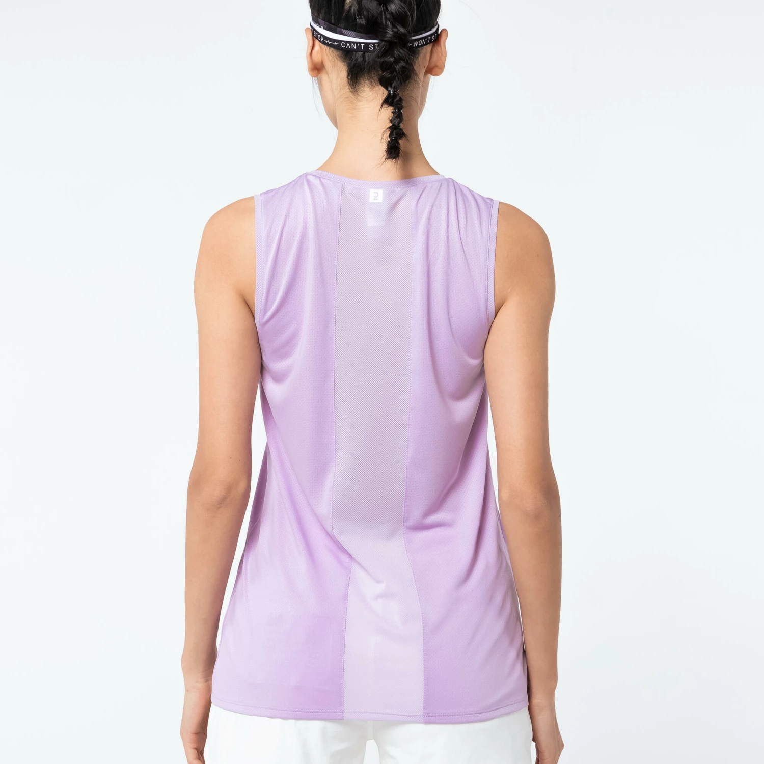 DOMYOS Straight-Cut Fitness Tank Top MAUVE 7 DOMYOS Straight-Cut Fitness Tank Top MAUVE - Image 7