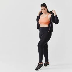 KALENJI Women's Running Breathable Jacket Dry BLACK/BLACK 10 KALENJI Women's Running Breathable Jacket Dry BLACK/BLACK -Women Sports Elegant Store k7065e5d89e9ad4c866819e4b1680de41