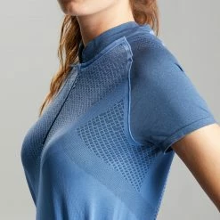 QUECHUA Women's quick hiking T-shirt FH900 Lavender blue/DARK BLUE 10 QUECHUA Women's quick hiking T-shirt FH900 Lavender blue/DARK BLUE -Women Sports Elegant Store k71f098f103dbfaf2c0cc3848d7112532