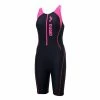 ARENA arena LADIES SWIMWEAR HALF ZIP NEOPRENE one piece FLAT LEG BLACK