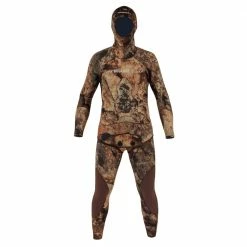 BEUCHAT ROCKSEA COMP MAN 5MM ONE-PIECE HOODED WETSUIT CAMOUFLAGE