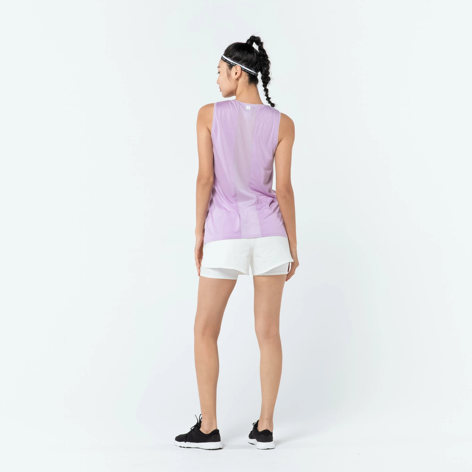 DOMYOS Straight-Cut Fitness Tank Top MAUVE 4 DOMYOS Straight-Cut Fitness Tank Top MAUVE - Image 4