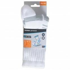 ARTENGO High Tennis Socks RS 560 Tri-Pack Snow white -Women Sports Elegant Store k75152c6932118ff9d836555395962931