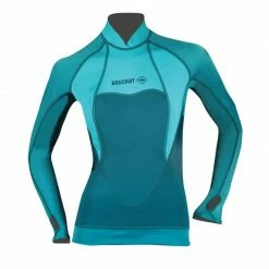 BEUCHAT ATOLL LADIE'S TOP 2MM RASH GUARD BLUE