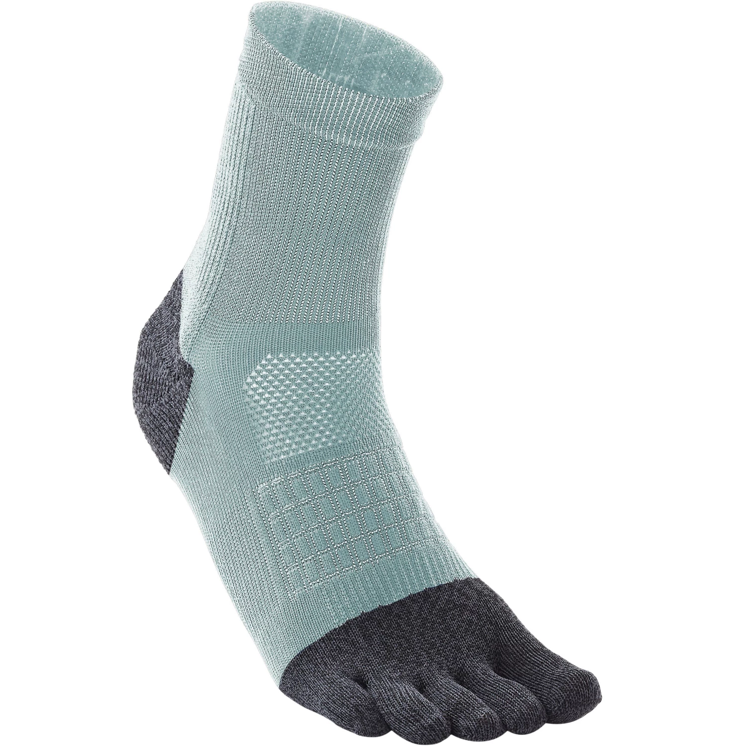 KIPRUN Running 5-Toe Socks Run 900 BLACK/Fluo lime yellow 4 KIPRUN Running 5-Toe Socks Run 900 BLACK/Fluo lime yellow - Image 4