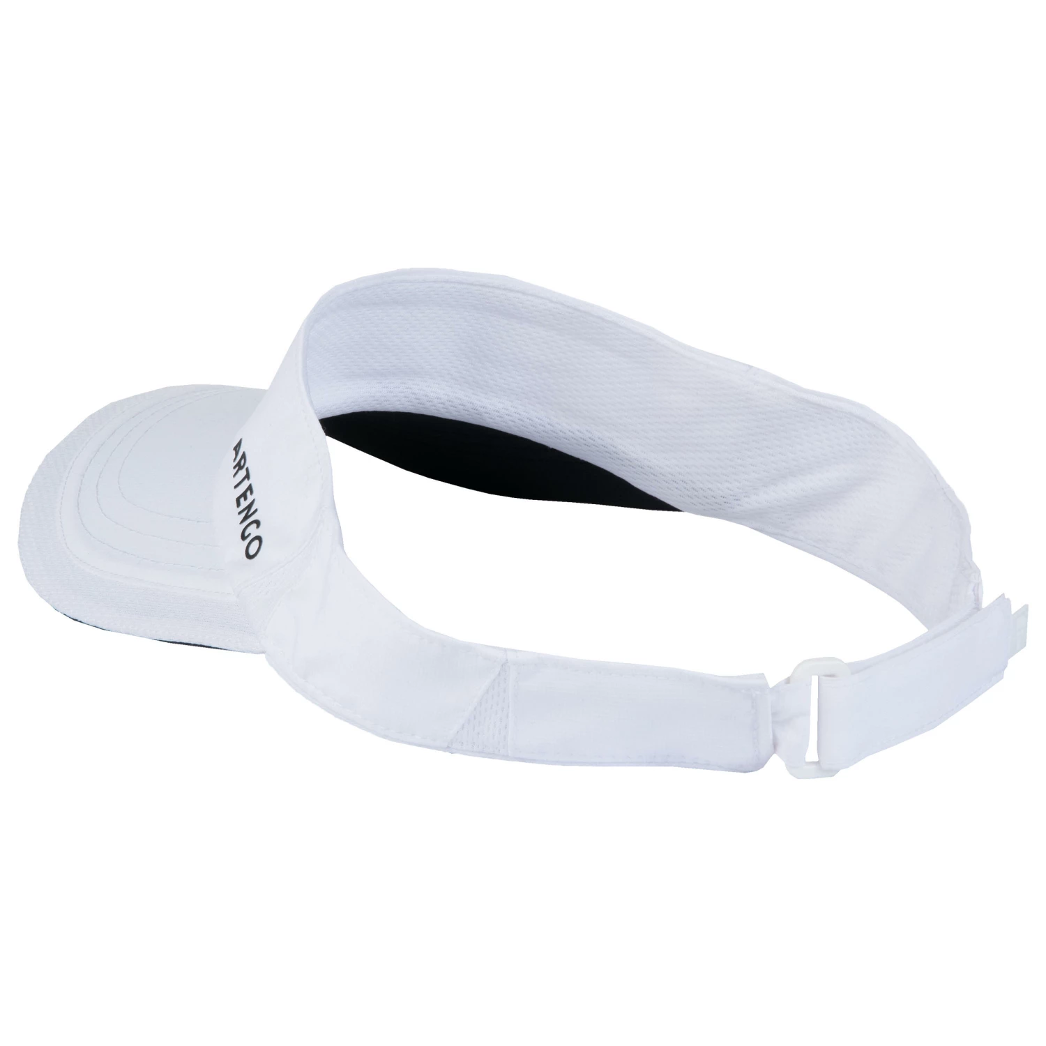 ARTENGO Tennis Visor TV 100 56 cm Snow white/BLACK 5 ARTENGO Tennis Visor TV 100 56 cm Snow white/BLACK - Image 5