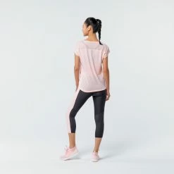 DOMYOS Loose Fitness T-Shirt GREY/BLACK 14 DOMYOS Loose Fitness T-Shirt GREY/BLACK -Women Sports Elegant Store k781d3dd5dd3ab8e051e05f54390c4408