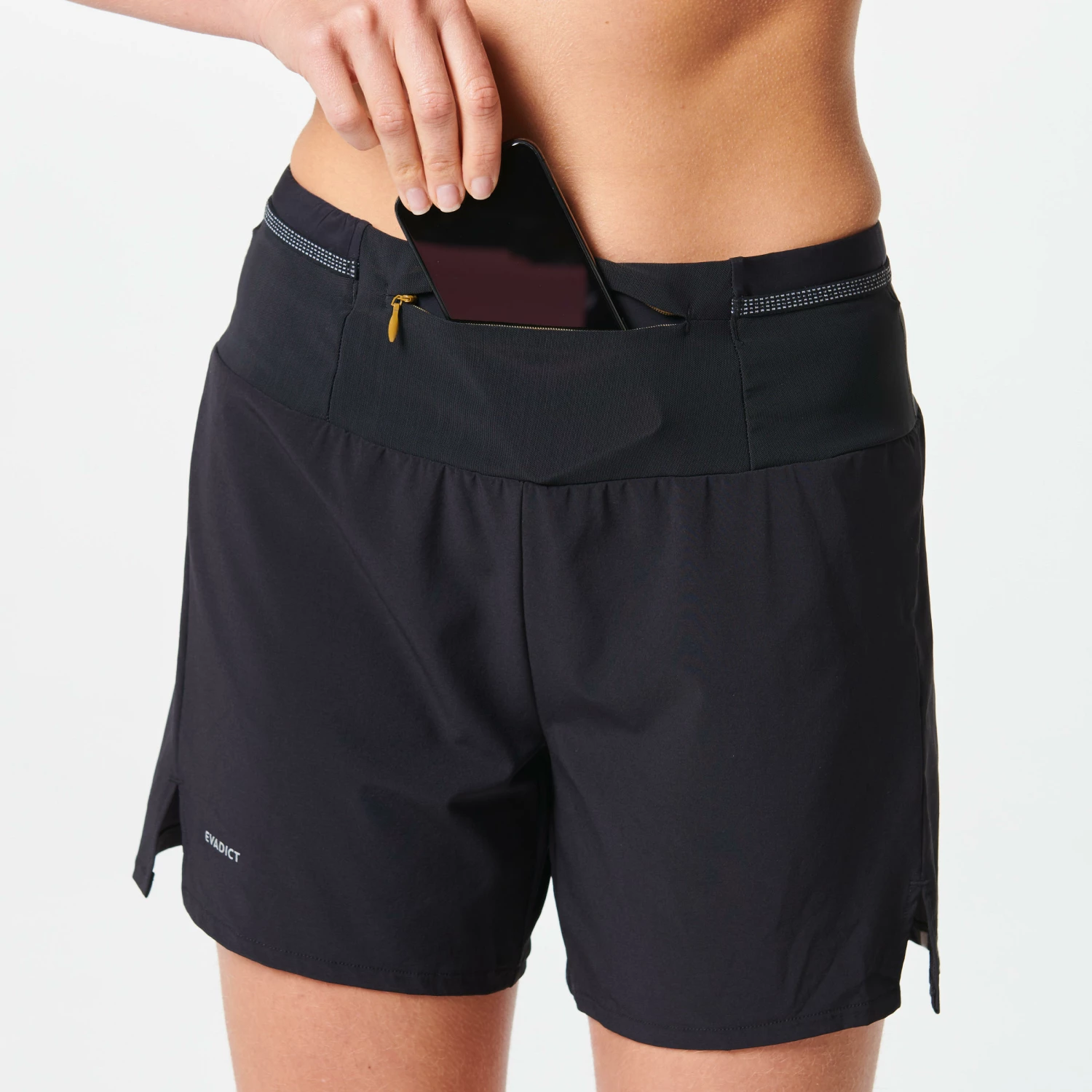 EVADICT WOMEN'S TRAIL RUNNING SHORTS BLACK 5 EVADICT WOMEN'S TRAIL RUNNING SHORTS BLACK - Image 5