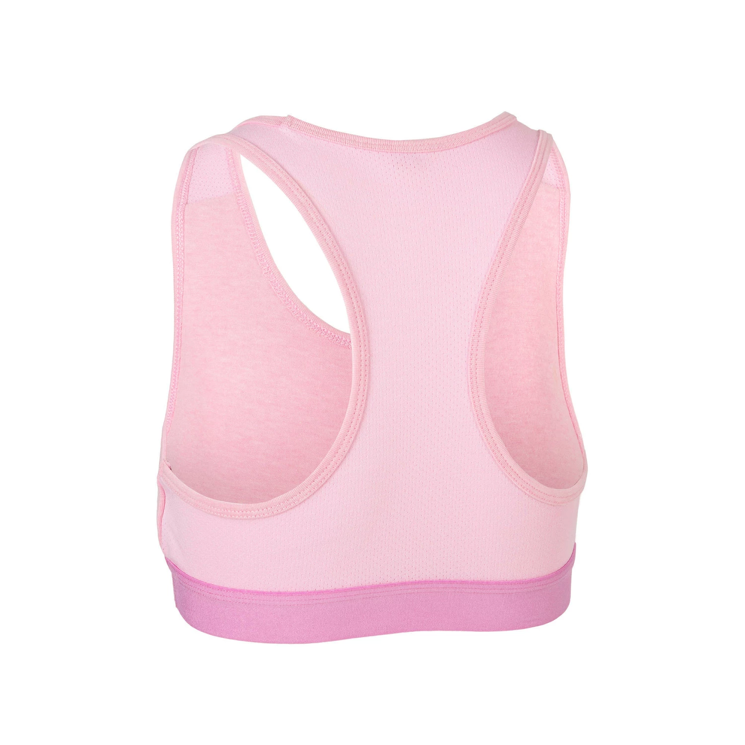 DOMYOS Girls' Gym Sports Bra 100 Light rose/Light rose/PINK 2 DOMYOS Girls' Gym Sports Bra 100 Light rose/Light rose/PINK - Image 2